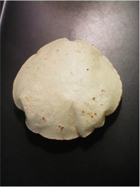 Segundo paso - Tortilla inflada